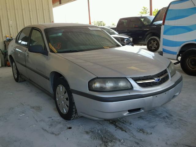 2G1WF55E049377426 - 2004 CHEVROLET IMPALA GRAY photo 1