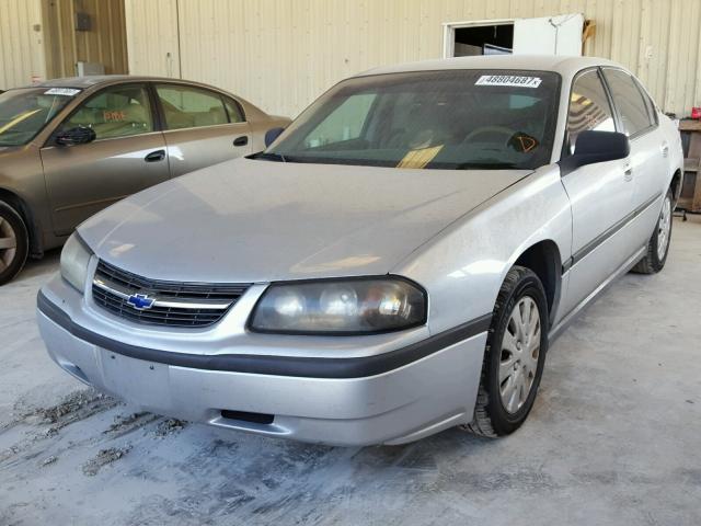 2G1WF55E049377426 - 2004 CHEVROLET IMPALA GRAY photo 2