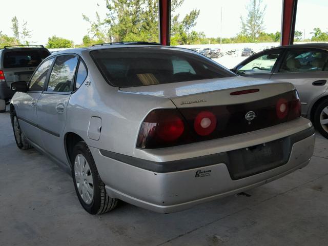 2G1WF55E049377426 - 2004 CHEVROLET IMPALA GRAY photo 3