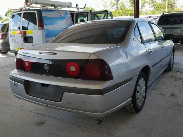 2G1WF55E049377426 - 2004 CHEVROLET IMPALA GRAY photo 4