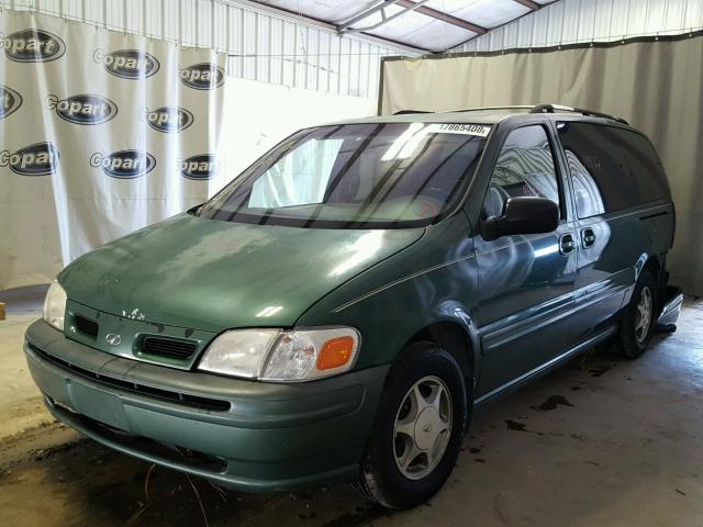 1GHDX03E2YD263528 - 2000 OLDSMOBILE SILHOUETTE GREEN photo 2