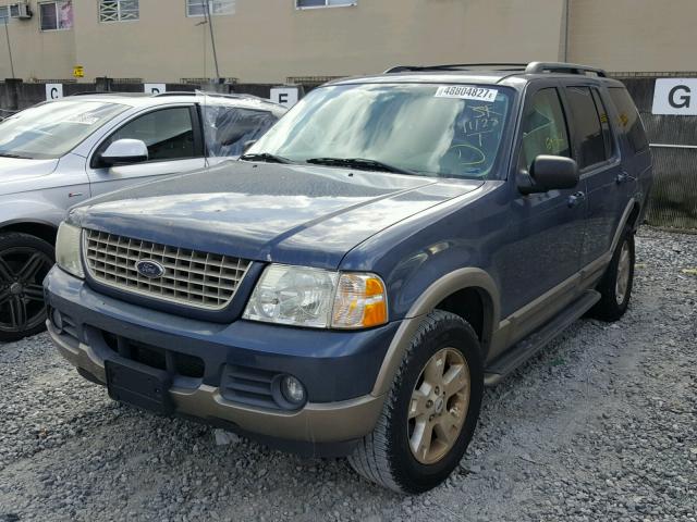 1FMZU74K33ZA35837 - 2003 FORD EXPLORER E BLUE photo 2