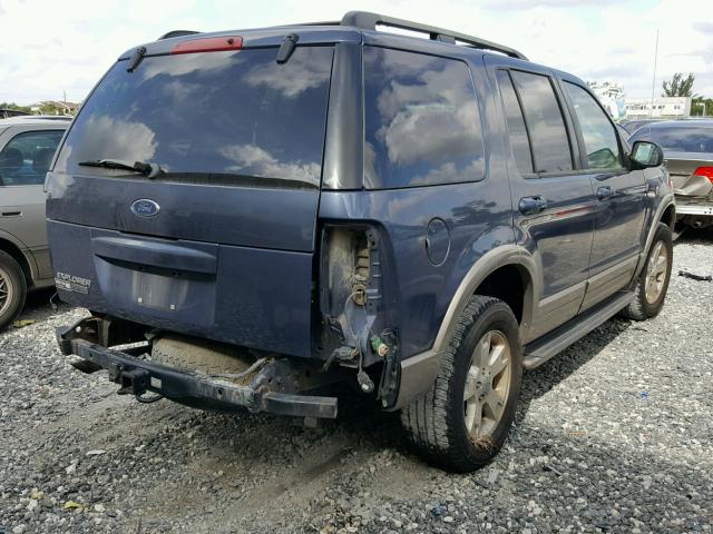 1FMZU74K33ZA35837 - 2003 FORD EXPLORER E BLUE photo 4