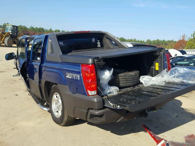 3GNEC13TX3G126799 - 2003 CHEVROLET AVALANCHE 蓝色 照片 3