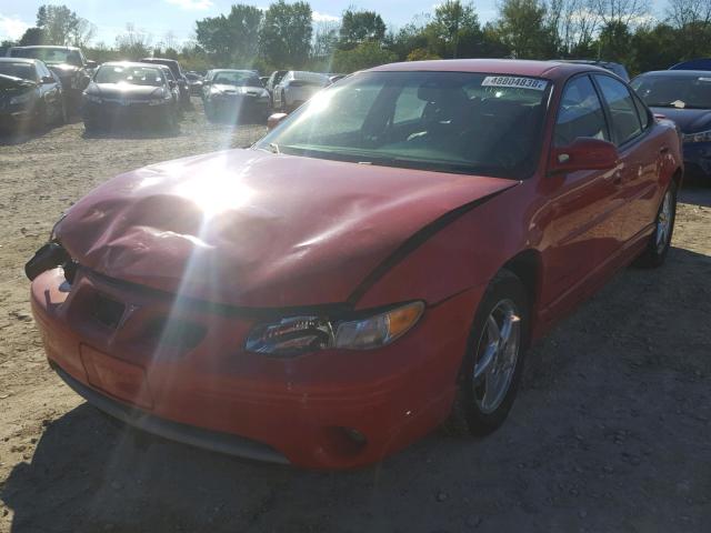 1G2WP52KXYF140975 - 2000 PONTIAC GRAND PRIX Қызыл фото 2