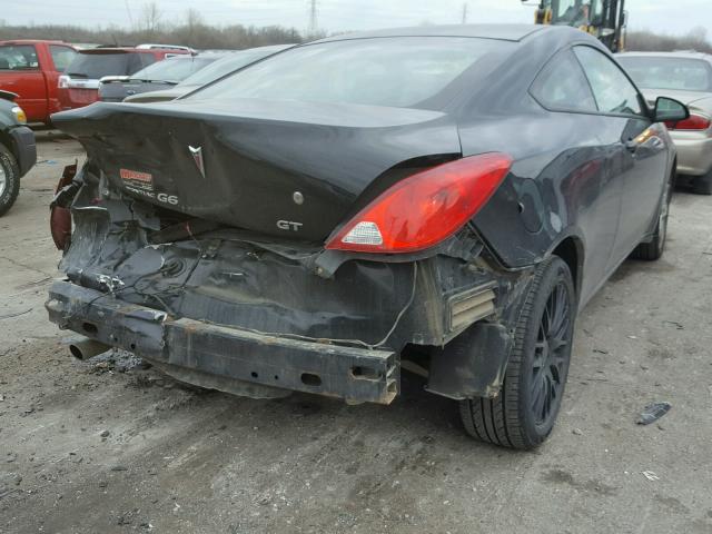 1G2ZH17NX84176425 - 2008 PONTIAC G6 GT BLACK photo 4