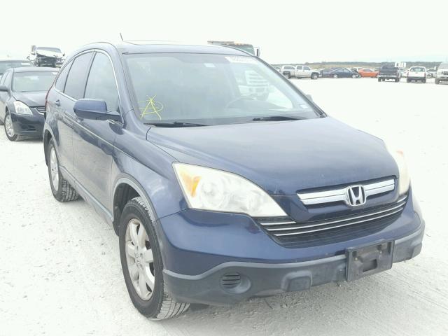 JHLRE38797C001431 - 2007 HONDA CR-V EXL BLUE photo 1