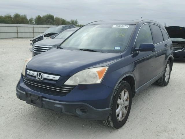 JHLRE38797C001431 - 2007 HONDA CR-V EXL BLUE photo 2