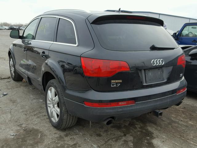 WA1BY74L97D055218 - 2007 AUDI Q7 3.6 QUA BLACK photo 3