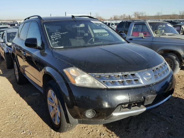 JN8AZ08T16W401107 - 2006 NISSAN MURANO SL BLACK photo 1