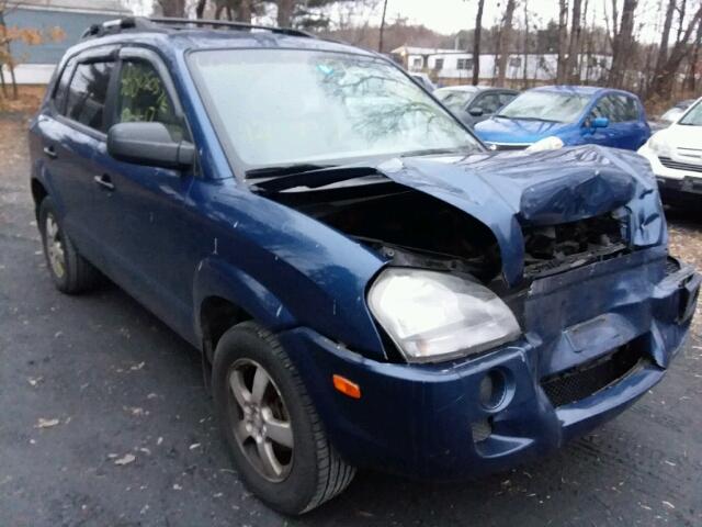 KM8JM12B25U161121 - 2005 HYUNDAI TUCSON GL BLUE photo 1