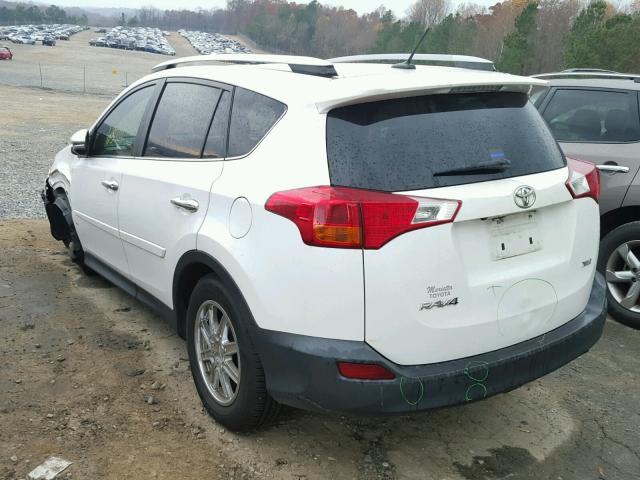 2T3WFREV6DW031675 - 2013 TOYOTA RAV4 XLE WHITE photo 3