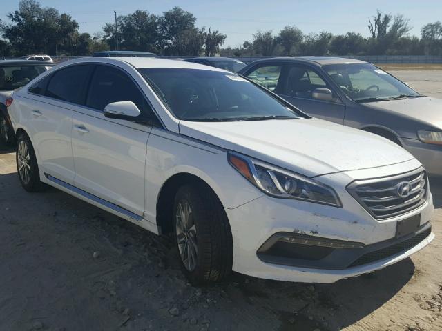 5NPE34AF2HH453042 - 2017 HYUNDAI SONATA SPO WHITE photo 1