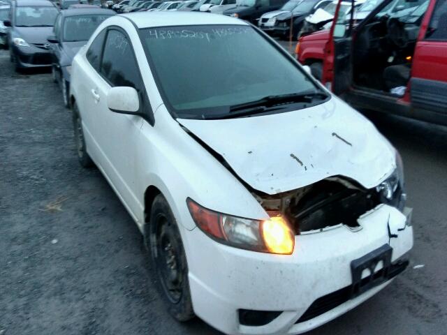 2HGFG11657H001179 - 2007 HONDA CIVIC LX WHITE photo 1