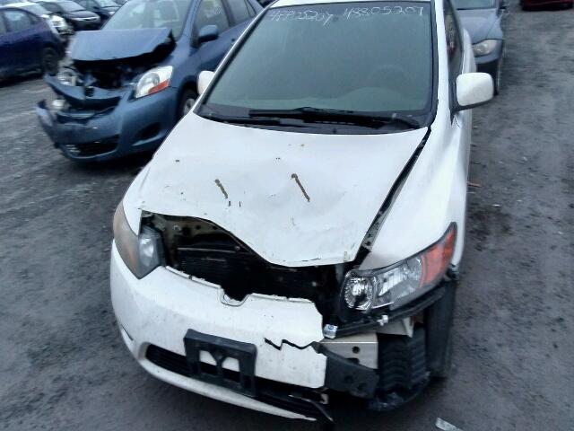 2HGFG11657H001179 - 2007 HONDA CIVIC LX WHITE photo 9