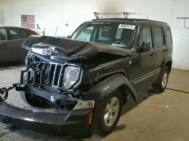 1C4PJMAK3CW151001 - 2012 JEEP LIBERTY SP BLACK photo 2