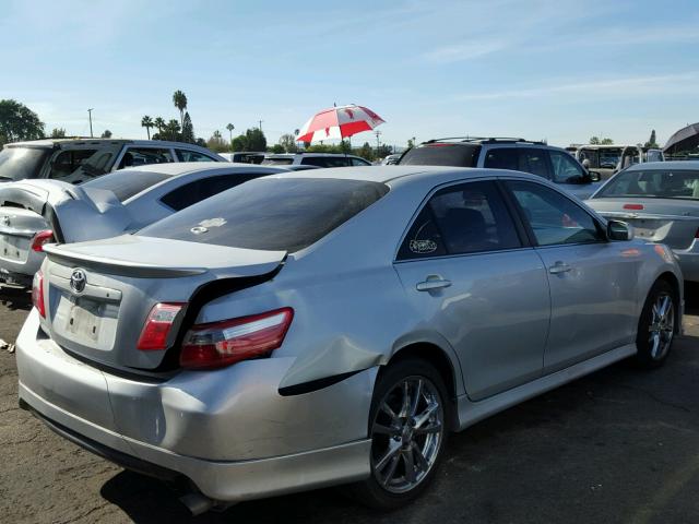 4T1BE46K67U685503 - 2007 TOYOTA CAMRY NEW SILVER photo 4