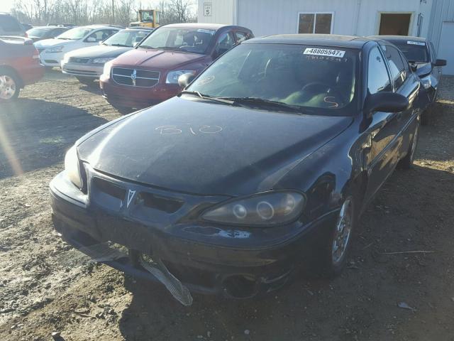 1G2NW52E74C247423 - 2004 PONTIAC GRAND AM G BLACK photo 2