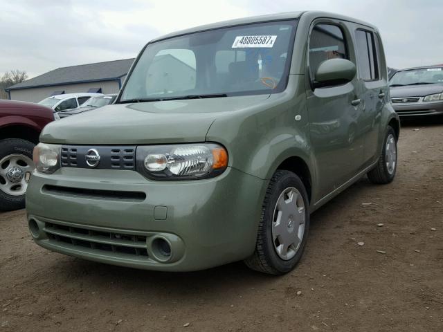 JN8AZ2KR7AT159569 - 2010 NISSAN CUBE BASE GREEN photo 2