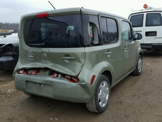 JN8AZ2KR7AT159569 - 2010 NISSAN CUBE BASE GREEN photo 4