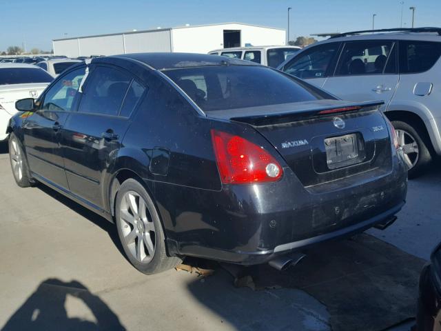 1N4BA41E87C810756 - 2007 NISSAN MAXIMA SE BLACK photo 3