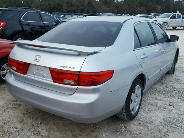 3HGCM56455G713277 - 2005 HONDA ACCORD LX SILVER photo 4