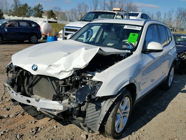 5UXWX7C52G0S16527 - 2016 BMW X3 XDRIVE3 WHITE photo 2