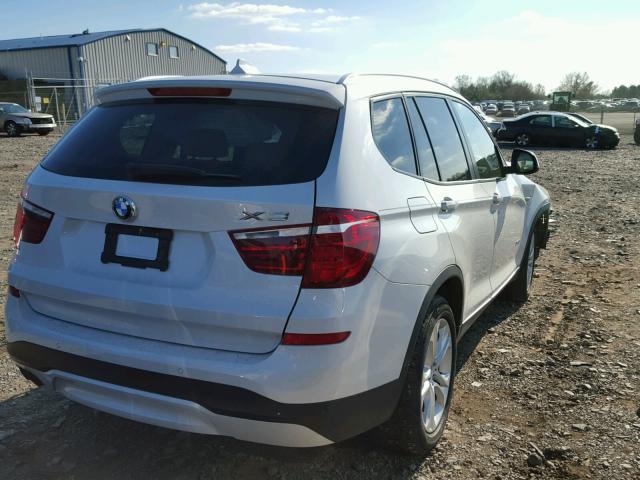 5UXWX7C52G0S16527 - 2016 BMW X3 XDRIVE3 WHITE photo 4