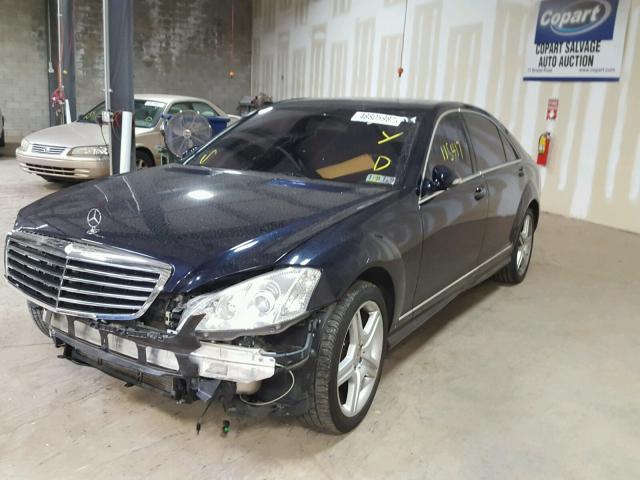 WDDNG86X17A119576 - 2007 MERCEDES-BENZ S 550 4MAT BLUE photo 2