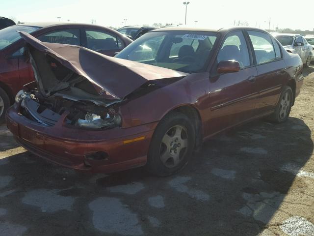 1G1NE52J62M613061 - 2002 CHEVROLET MALIBU LS 红色 照片 2