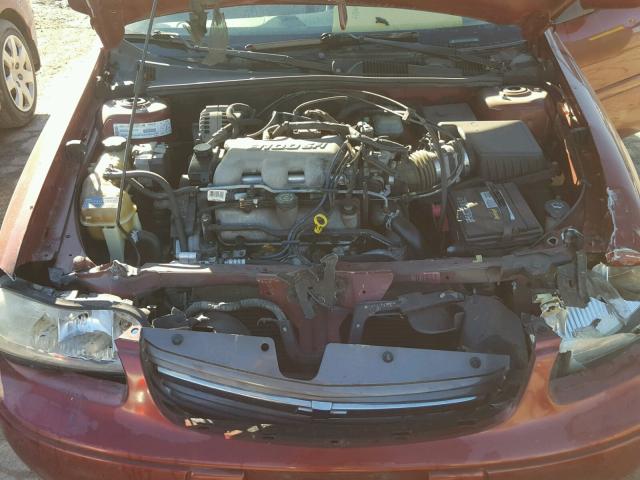 1G1NE52J62M613061 - 2002 CHEVROLET MALIBU LS RED photo 7