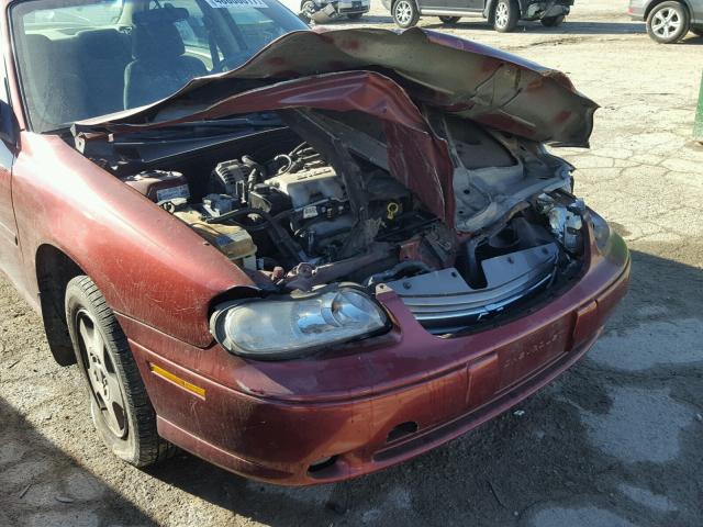 1G1NE52J62M613061 - 2002 CHEVROLET MALIBU LS 红色 照片 9