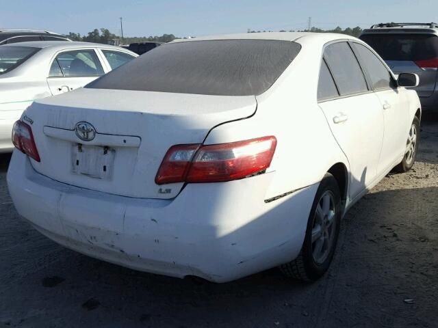 4T1BE46K49U909256 - 2009 TOYOTA CAMRY BASE WHITE photo 4