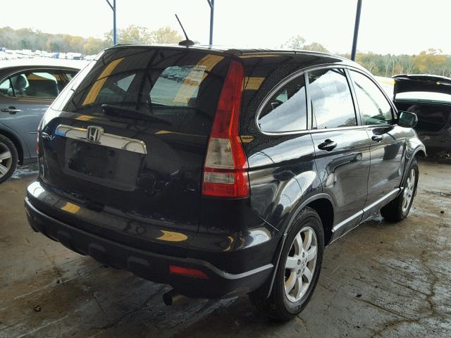 JHLRE48778C018445 - 2008 HONDA CR-V EXL BLACK photo 4