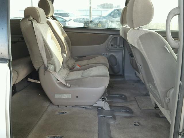 5TDZK23C77S001043 - 2007 TOYOTA SIENNA CE SILVER photo 6