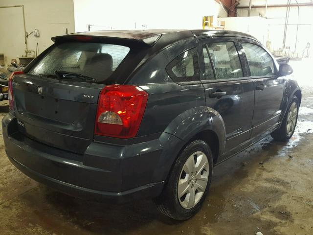 1B3HB48B17D304419 - 2007 DODGE CALIBER SX BLUE photo 4