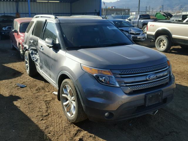 1FM5K8F82DGA07827 - 2013 FORD EXPLORER L GRAY photo 1