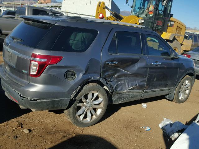 1FM5K8F82DGA07827 - 2013 FORD EXPLORER L GRAY photo 9