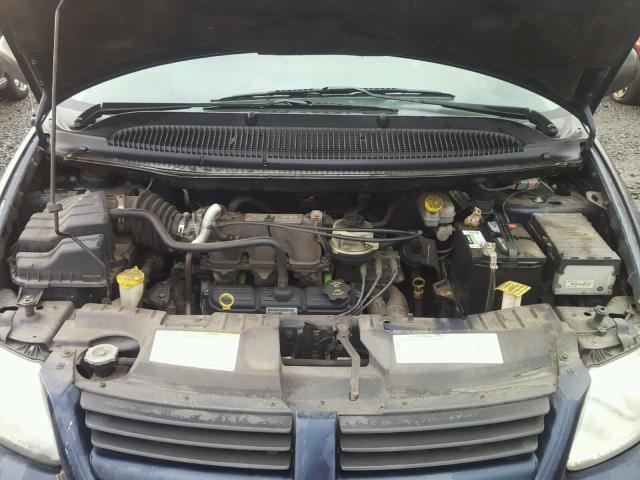 1D4GP24R95B271877 - 2005 DODGE GRAND CARA BLUE photo 7