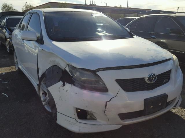 1NXBE4EEXAZ246338 - 2010 TOYOTA COROLLA XR WHITE photo 1