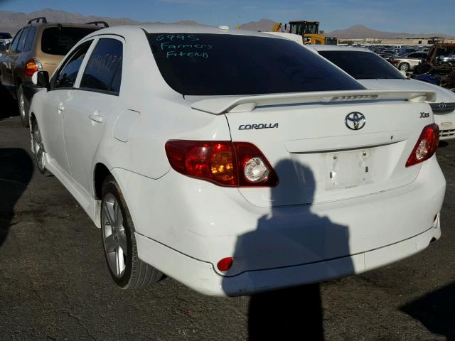 1NXBE4EEXAZ246338 - 2010 TOYOTA COROLLA XR 白色 照片 3