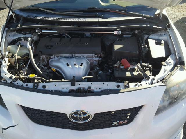 1NXBE4EEXAZ246338 - 2010 TOYOTA COROLLA XR 白色 照片 7