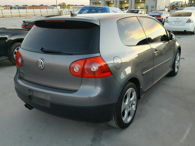 WVWFV71K47W250384 - 2007 VOLKSWAGEN NEW GTI FA GRAY photo 4