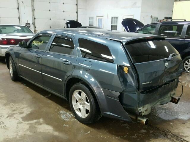 2D4FV47V47H737697 - 2007 DODGE MAGNUM SXT BLUE photo 3