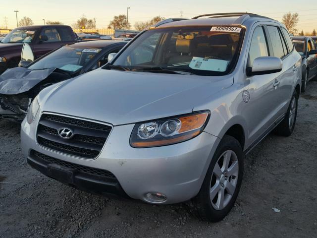 5NMSH73E17H115542 - 2007 HYUNDAI SANTA FE S SILVER photo 2