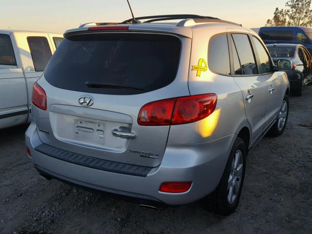 5NMSH73E17H115542 - 2007 HYUNDAI SANTA FE S SILVER photo 4