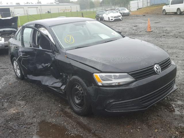 3VW2K7AJ0EM440191 - 2014 VOLKSWAGEN JETTA BASE BLACK photo 1
