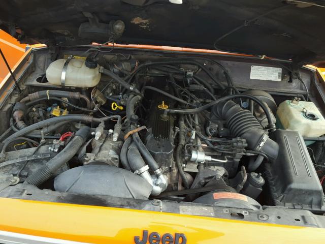 1J4FJ58LXKL606971 - 1989 JEEP CHEROKEE L ORANGE photo 7