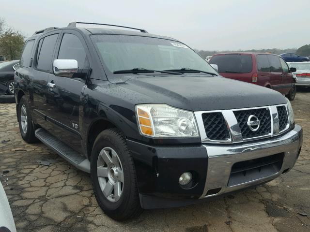 5N1AA08A76N731546 - 2006 NISSAN ARMADA SE BLACK photo 1