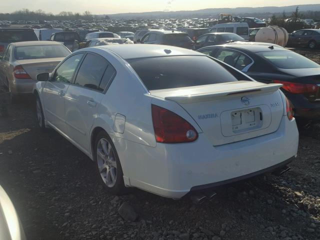 1N4BA41E37C815489 - 2007 NISSAN MAXIMA SE WHITE photo 3